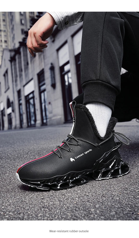 men boots 2024 New Winter Slippers Warm Men Shoes Waterproof Non-Slip Plush Sneakers Male tenis shoes Boots Men Sneakers Winter