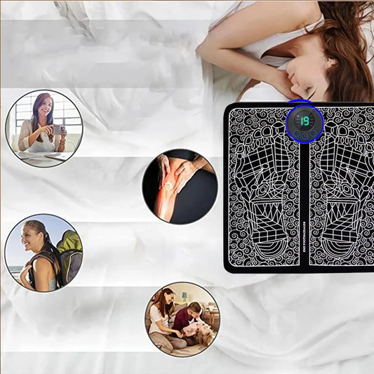 Electric Foot Massager Pad Muscle Massage Relaxation Trainer For Massage Fitness Outdoor Sport Home Family Relax - MANDOTOS