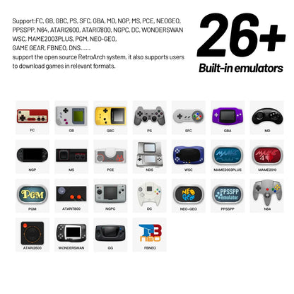 Trimui Smart Pro Handheld Game Console 4.96'' IPS Screen Linux System Joystick RGB Lighting Trimui Retro Video Game Console Gift - MANDOTOS