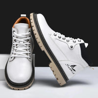 Handmade Men Boots Ankle Winter Leather Shoes Autumn Outdoor Hiking Boots Sneakers Hombres Botas High Top Footwear Anti Slip MANDOTOS