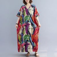Summer Dress for Women Clothing Streetwear Ethnic Style Bohemian Beach Vintage Clothes Casual Fashion Harajuku Loose Streetwear
