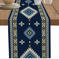 Boho American Indian Style Linen Table Runners Dresser Scarves Table Decor Reusable Kitchen Dining Table Runners Party Decor