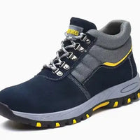 High Quality Winter Boots Men Steel Toe Cap Safety Boots Work Shoes Men Puncture-Proof Work Boots Plush Warm Safety Shoes male