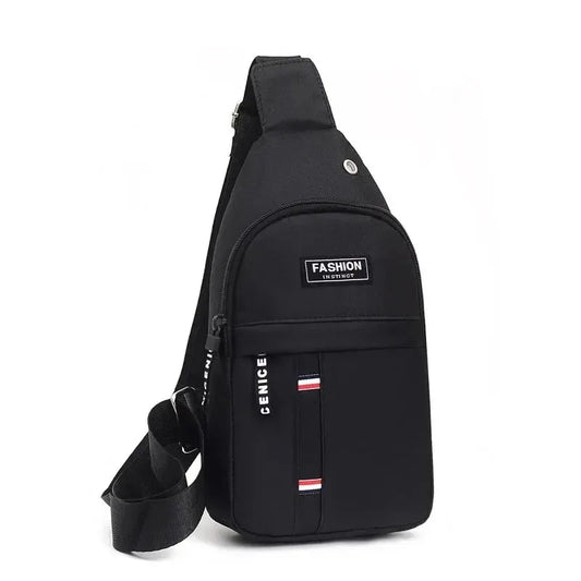 Men's fashionable, convenient, casual, waterproof, adjustable shoulder strap, large capacity waist bag suitable for outdoor acti - MANDOTOS