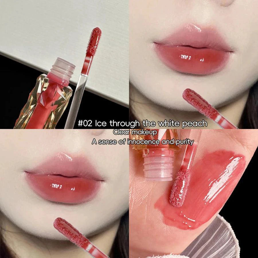Long-Lasting Lip Gloss - Moisturizing Waterproof Mirror Finish - MANDOTOS