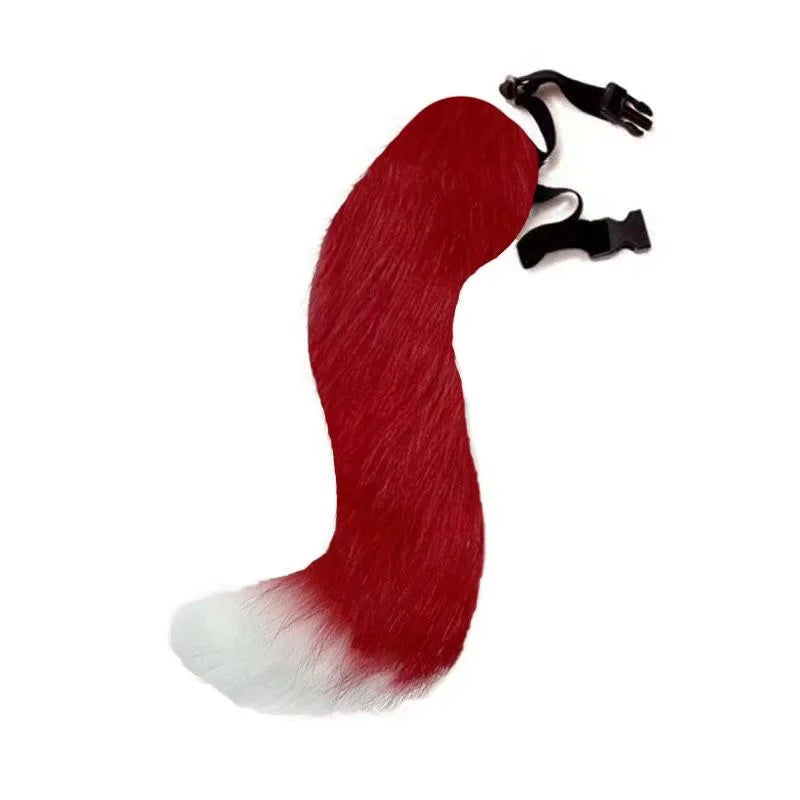 Props Cat Fox Plush Tails Role Play Halloween Party Kawaii Accessories Anime Animal Tail Cosplay Costumes