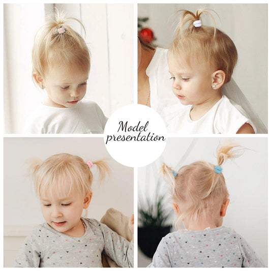 20/50pcs Kids Elastic Hair Bands Girls Sweets Scrunchie Rubber Band for Children Hair Ties Clips Headband Baby Hair Accessories - MANDOTOS