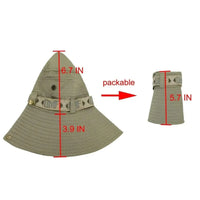 Summer Men's Wide Brim Bucket Hat UV Protection Panama Style Mesh Fisherman Beach Sun Hat for Outdoor Hunting Hiking