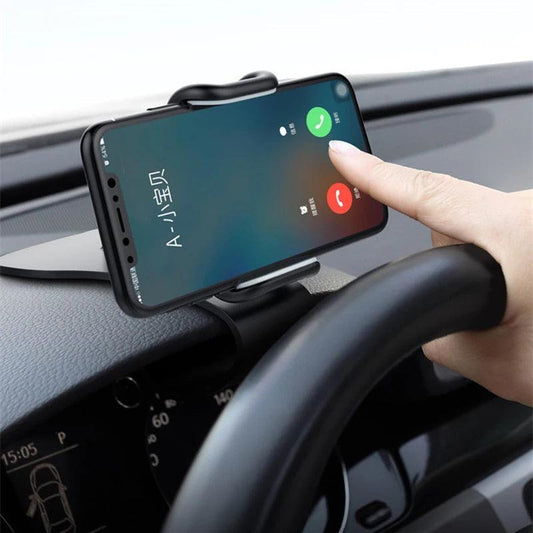360 Rotatable Car Phone Holder Universal Cell Phone Stands Car Rack Dashboard Support for Auto Grip Mobile Phone Fixed Bracket - MANDOTOS