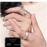 2025 Smart Ring Women Men Super narrow 6.3mm Heart Rate Health Stress measurement Monitor IP68 Waterproof Fashion Sports Rings