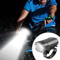 LED Bicycle Front Light Super Bright Bicycle Light Waterproof Bike Flashlight 3 Level Dimmable Bike Safety Lamp for Night Riding