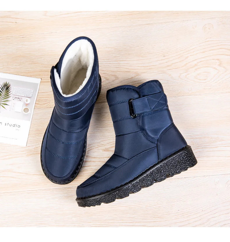Boots Women Non Slip Waterproof Winter Snow Boots Platform Shoes for Women Warm Ankle Boots Cotton Padded Shoes Botas De Mujer