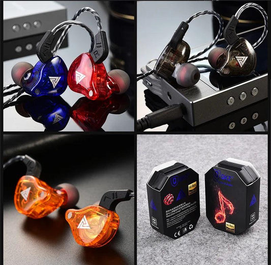 Original QKZ AK6 Copper Driver HiFi Wired Earphones 3.5MM Race Sport Headphones Bass Stereo Headset Music Earbuds In Ear With Microphone - MANDOTOS
