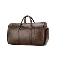 Travel Bag For Men Pu Leather Shoulder Bag Big Capacity Tote Bags For Women Fashion New Duffle Crossbody Bag Sports Pack luggage MANDOTOS