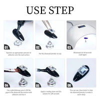 Mandotos 30g Nail Rhinestone Glue Gel For 3D Nail Charms Misscheering Official Store