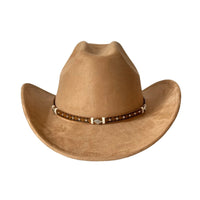 Stylish Unisex Cowboy Hats with Embellished Band Trendy Wide Brim Fedora Caps for Stylish Outdoor Adventures and Travel