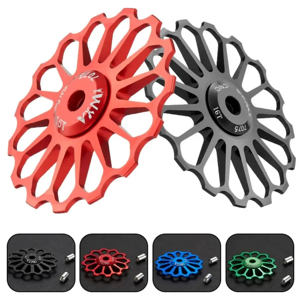 Ceramic Bicycle Guide Wheel, Rear Derailleur, Bearing Axis Adapter, Bike Guide Roller, Jockey Wheel, 10T-17T MANDOTOS