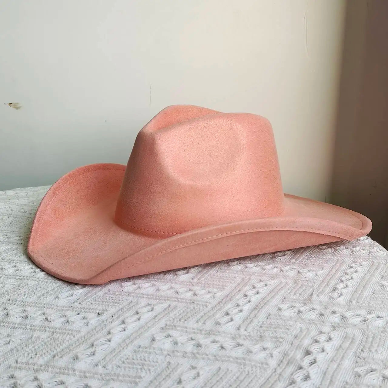 western Premium suede cowboy hat stylish men's and women's fedora Suede Panama hat perfect for outdoor festive activitieswestern