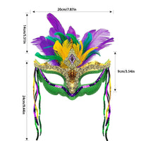 Adult Women s Halloween Masquerade Peacock Feather Headpiece for Mardi Gras Carnival Cosplay Costume Party Wear