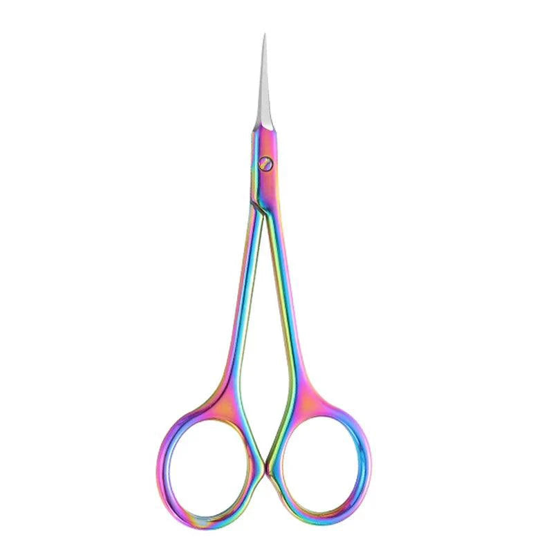Stainless Steel Cuticle Scissors Dead Skin Remover For Nails Art Clippers Russian Nail Scissors Manicure Curved Tip Scissor - MANDOTOS