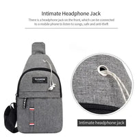 Men's fashionable, convenient, casual, waterproof, adjustable shoulder strap, large capacity waist bag suitable for outdoor acti - MANDOTOS