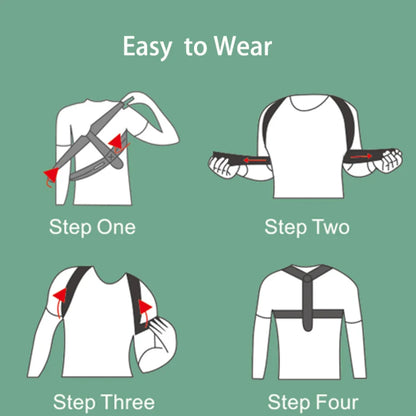 Adjustable Back Shoulder Posture Corrector Belt Clavicle Spine Support Reshape Your Body Home Office Sport Upper Back Neck Brace - MANDOTOS