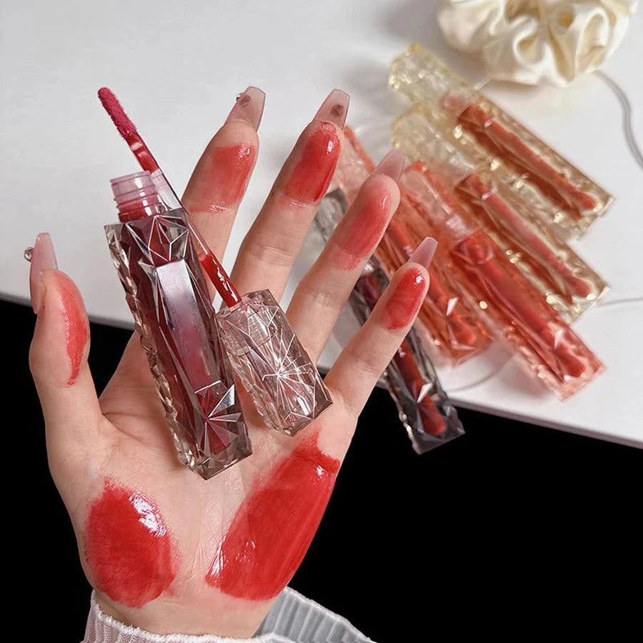 Long-Lasting Lip Gloss - Moisturizing Waterproof Mirror Finish - MANDOTOS