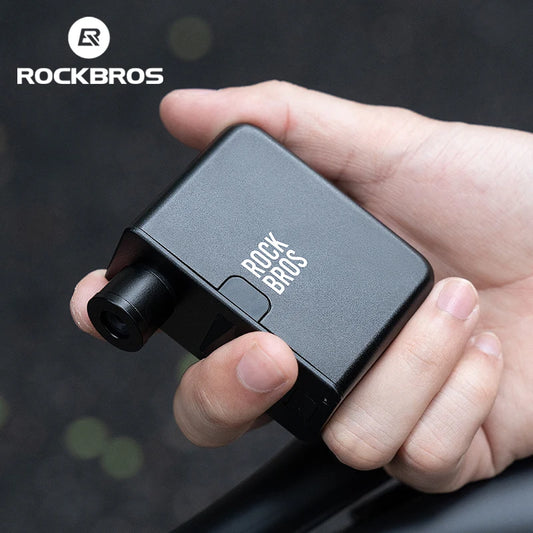 ROCKBROS Portable Mini Electric Bicycle Pump 120PSI Type-C Bike Tire Air Inflator Pump MTB Road AV FV Valve Cycling Pump - MANDOTOS