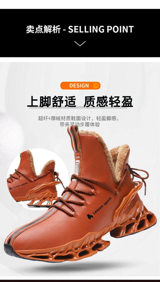 men boots 2024 New Winter Slippers Warm Men Shoes Waterproof Non-Slip Plush Sneakers Male tenis shoes Boots Men Sneakers Winter