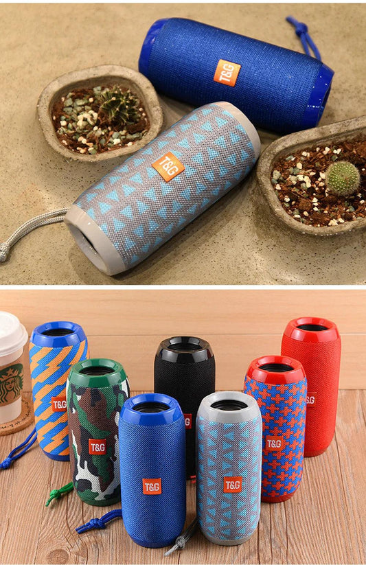 Bluetooth Speaker T&G TG117 Portable TWS Sound Box Waterproof Loudspeaker Outdoor Stereo Surround Speakers Support TF FM Radio - MANDOTOS