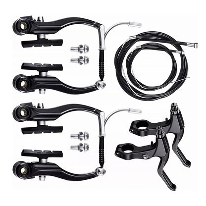 Bike Front Rear V Brakes Front Rear Caliper Set Brake Cycling Kit for MTB BMX Folding Road Mountain Bicycle Bikes Brake Set