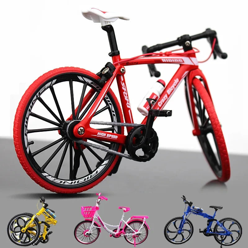 Creative Alloy Bicycle Model Ornament Mini Metal Bike Toy Collectible MANDOTOS
