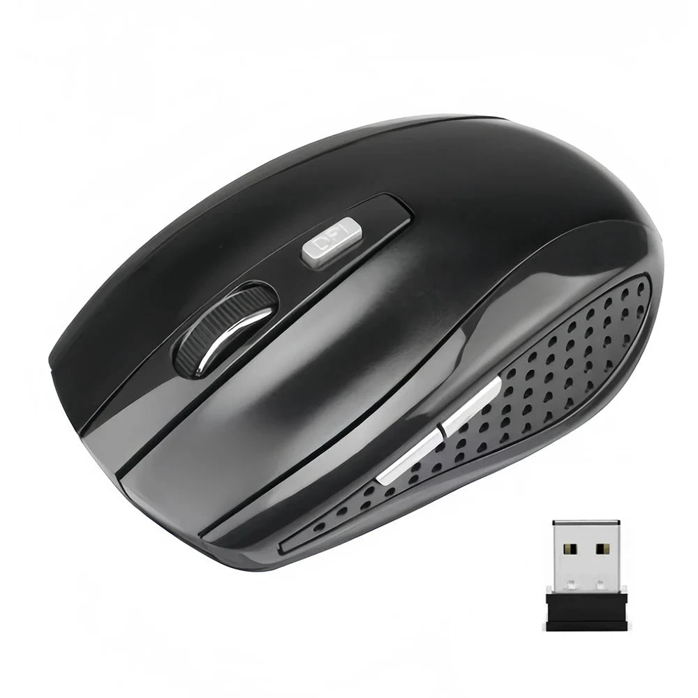 2.4G Wireless Mouse Bluetooth Mouse Ergonomic 800/1200/1600DPI 6 Mute Buttons Mouse For MacBook Tablet Laptops Computer PC MANDOTOS