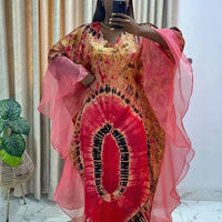 African Dresses for Women Traditional Africa Clothing Dashiki Ankara Outfits Gown Abayas Robe Muslim Kaftan Maxi Long Dress 2024