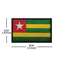 Embroidery Patches African Morocco Nigeria Algeria Seychelles Botswana Gabonese Libya Mauritania Djibouti Namibia Flags Badges