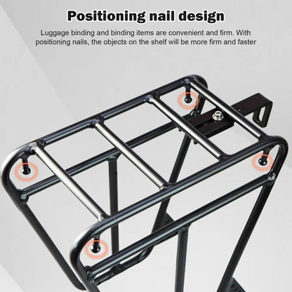 Cycling Cargo Rack Luggage Touring Carrier Racks Front Pannier Rack for Cycling Equipment Stand Footstock for Enhanced Stability - MANDOTOS