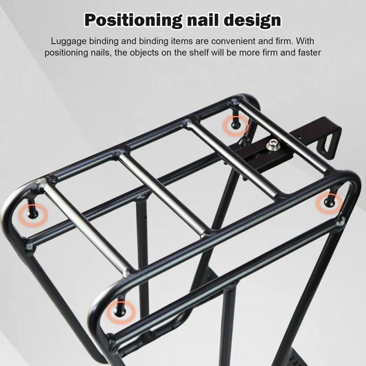 Cycling Cargo Rack Luggage Touring Carrier Racks Front Pannier Rack for Cycling Equipment Stand Footstock for Enhanced Stability - MANDOTOS