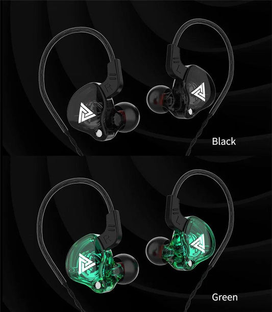 Original QKZ AK6 Copper Driver HiFi Wired Earphones 3.5MM Race Sport Headphones Bass Stereo Headset Music Earbuds In Ear With Microphone - MANDOTOS