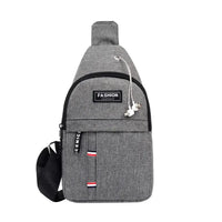 Men's fashionable, convenient, casual, waterproof, adjustable shoulder strap, large capacity waist bag suitable for outdoor acti - MANDOTOS