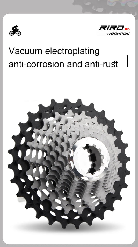 RIRO Road Bike Ultra-light Freewheel 11/12S-28-34T Bicycle CNC Vacuum Plating HG Cassette Hollow Flywheel 11/12V Speed  Sprocket