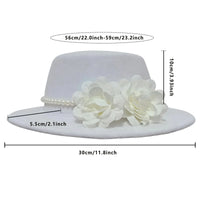 Elegant Women s Vintage Style Wool Fedora Hat with Bowknot Accent for Wedding Bridal Shower Tea Party and Derby Day