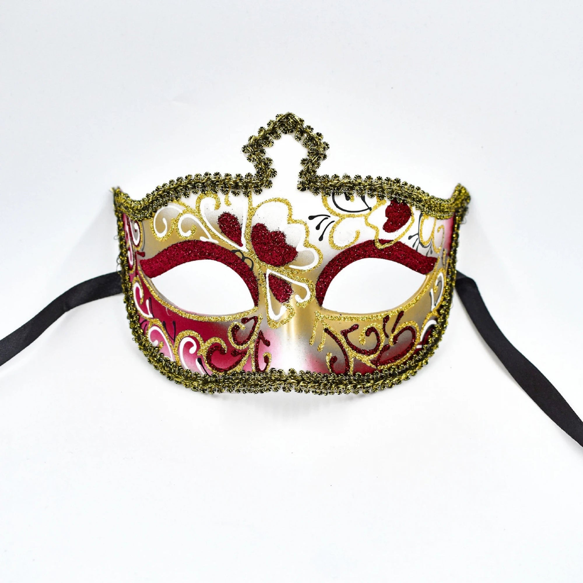 Men s Sparkling Glitter Half Face Mask Creative Portable Costume Party Favor for Masquerade Ball and Halloween