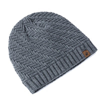 Unisex Peak Labal Winter Hats Fashion Knitted Hats For Men And Women Beanie Cap Outdoor Plush Fur Lined Warm Sports Hats