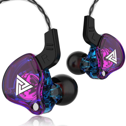 Original QKZ AK6 Copper Driver HiFi Wired Earphones 3.5MM Race Sport Headphones Bass Stereo Headset Music Earbuds In Ear With Microphone - MANDOTOS