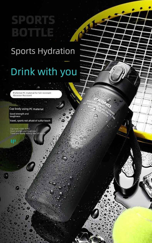 Casino Frosted Sports Water Cup Plastic Handy Cup Men and Women Creativity Portable Student Kettle with Lid Sports Bottle - MANDOTOS