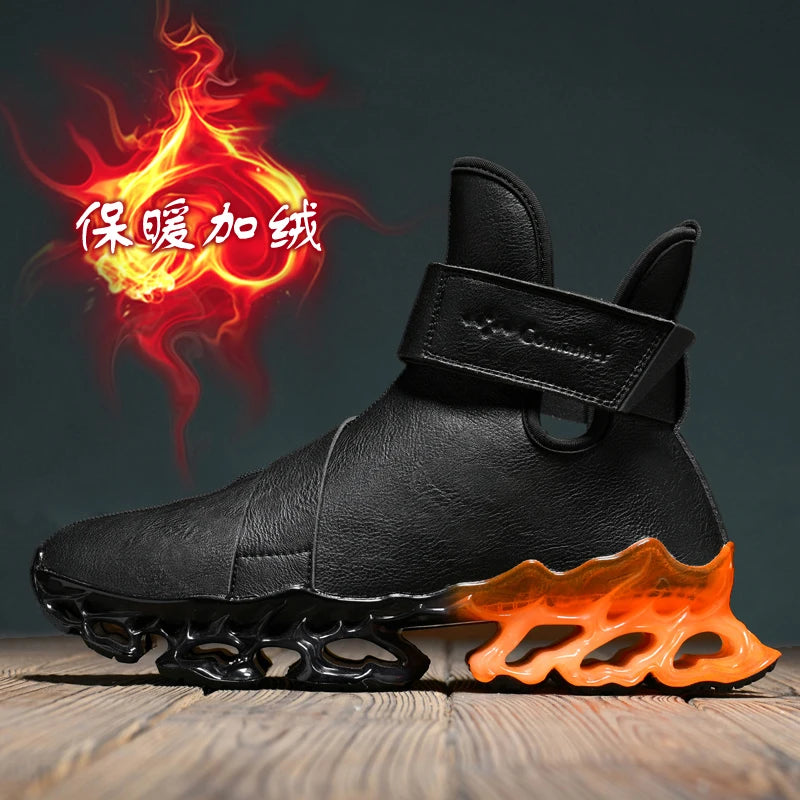 men boots 2024 New Winter Slippers Warm Men Shoes Waterproof Non-Slip Plush Sneakers Male tenis shoes Boots Men Sneakers Winter