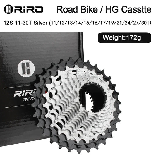RIRO Road Bike Ultra-light Freewheel 11/12S-28-34T Bicycle CNC Vacuum Plating HG Cassette Hollow Flywheel 11/12V Speed  Sprocket