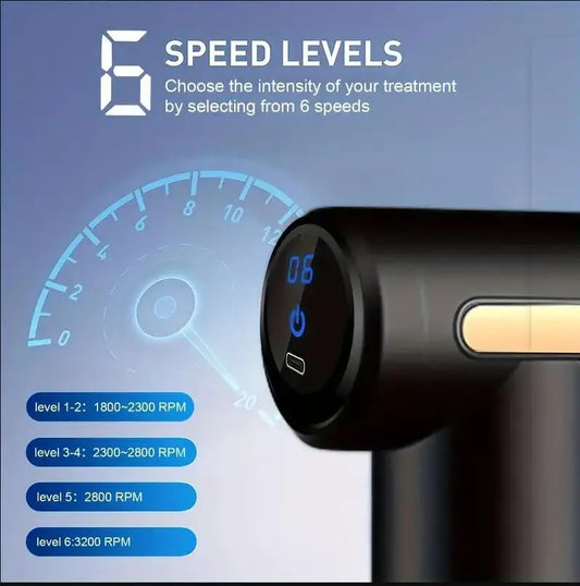 Mini Muscle Massage Gun Protable Body Massager Deep Handheld Percussion Massager For Body Back And Neck Leg - MANDOTOS