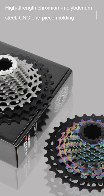 RIRO Road Bike Ultra-light Freewheel 11/12S-28-34T Bicycle CNC Vacuum Plating HG Cassette Hollow Flywheel 11/12V Speed  Sprocket