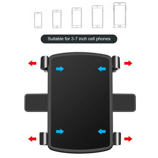 Portable Car Holder Rotatable Multifunction Dashboard/Rearview Mirror/Sun Visor Mount for iPhone Samsung Xiaomi Redmi Huawei